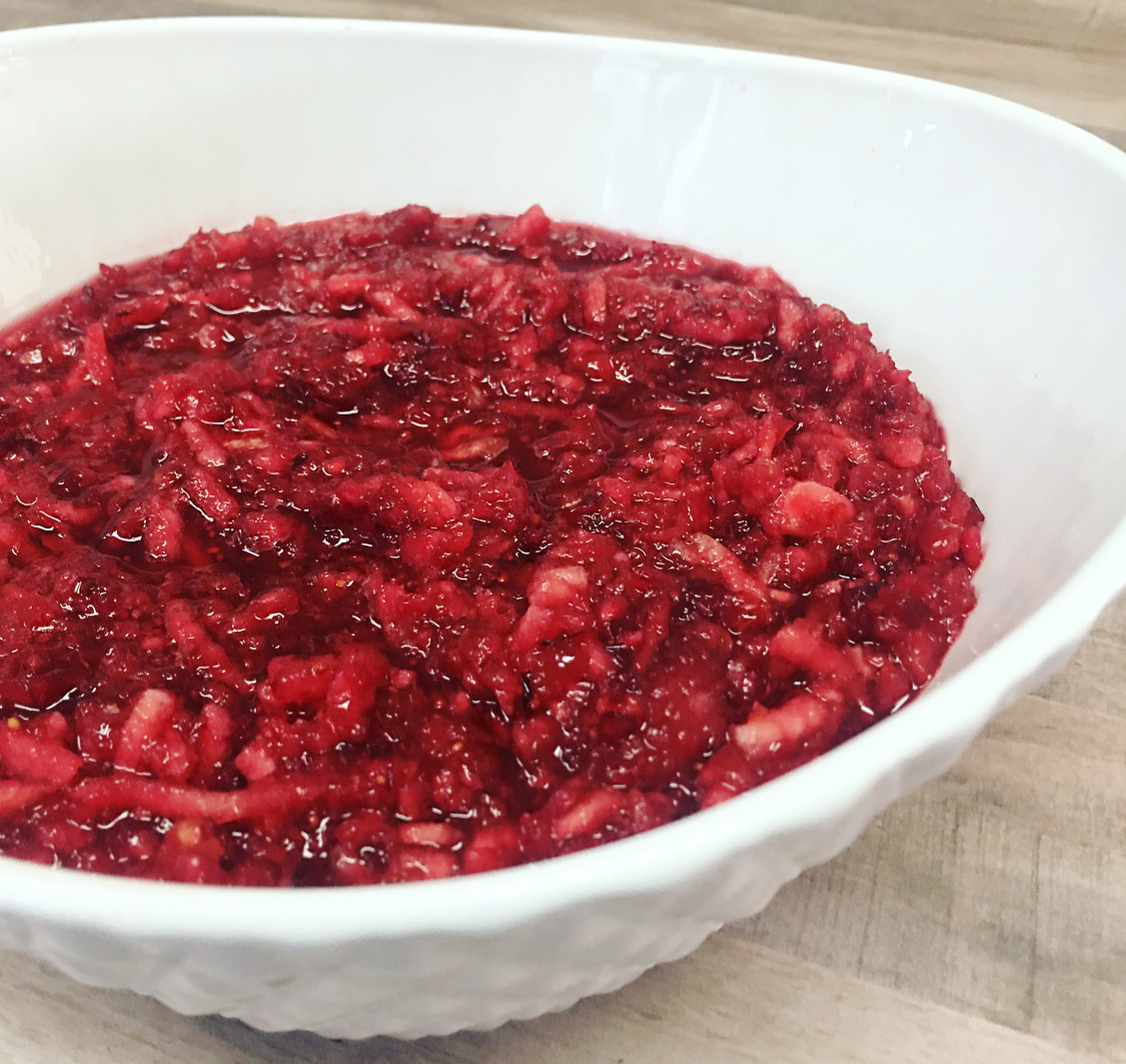 healthy cranberry relish